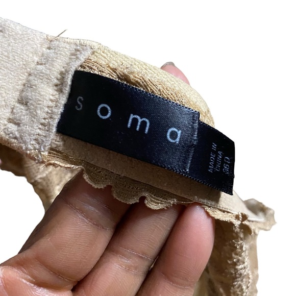 Soma Women's Light Tan Underwire T-Shirt Bra - Picture 4 of 7